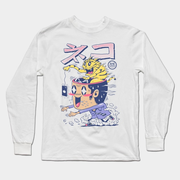 Cat Rod Long Sleeve T-Shirt by Vincent Trinidad Art